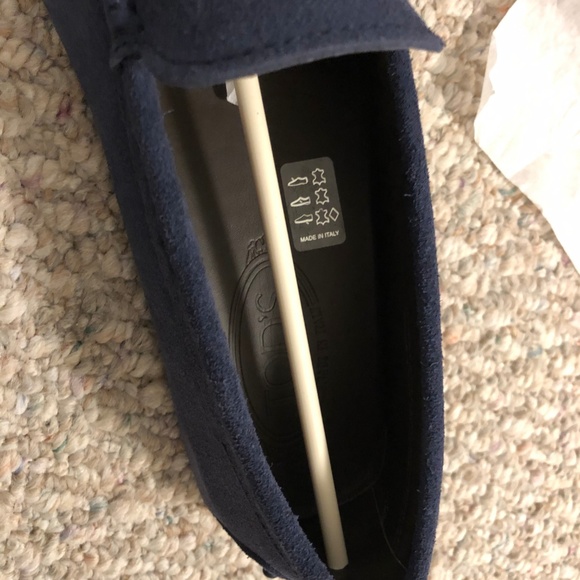 BNWT NAVY BLUE SUEDE MEN\'S TOD\'S GOMMINI LOAFER